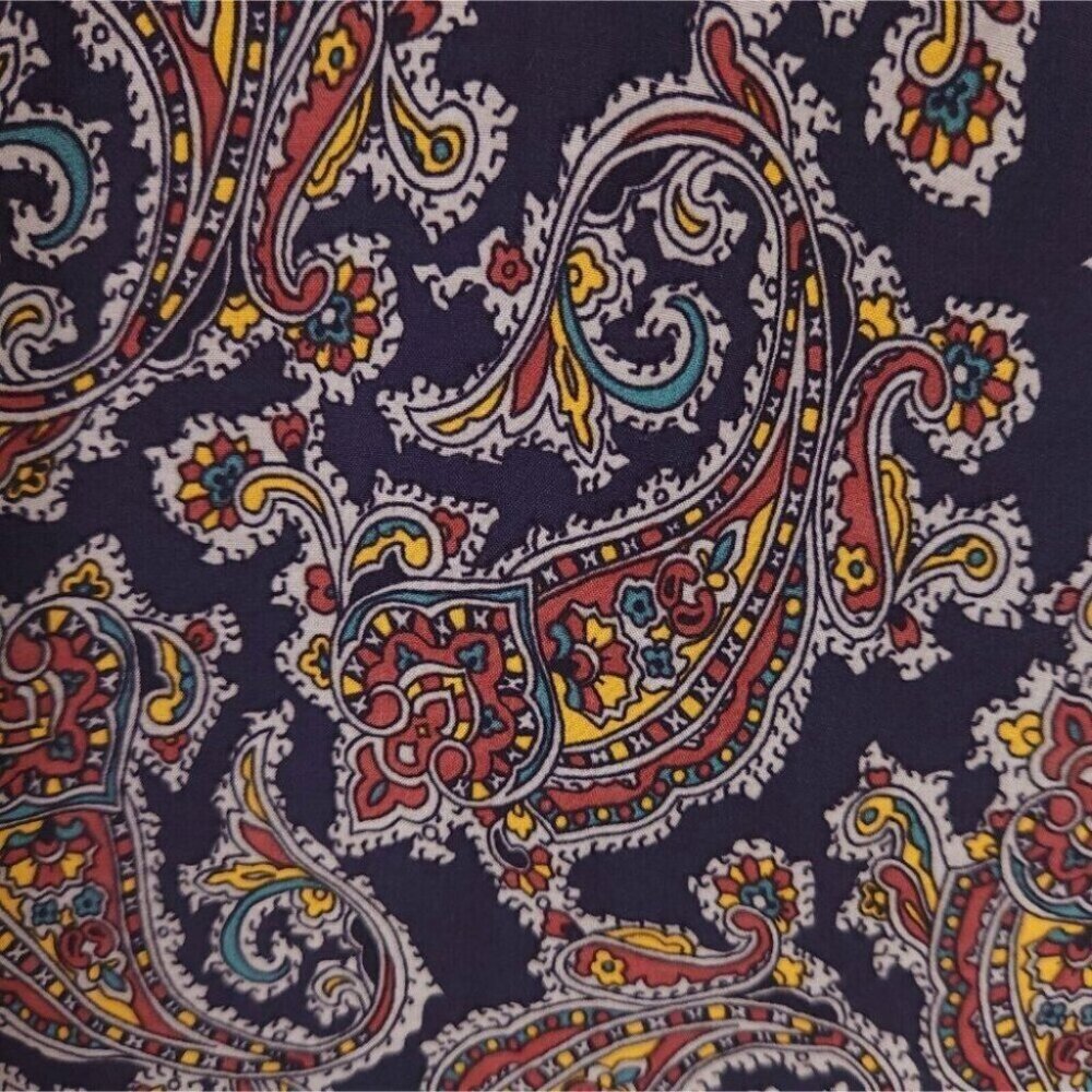 ba&sh Pietro Paisley-print Woven Shirt Size 3 US 10 Blue Multi - Picture 7 of 13